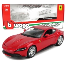 Ferrari Roma Piros 1:24 Burago BBurago Nyitható fém ÚJ Dobozos Modellautó