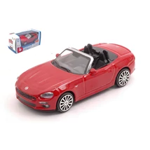 Fiat 124 Spider Piros 1:43 Burago modellautó Új Dobozos 