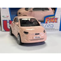Fiat 500E 1:43 Burago Rózsaszín 1:43 modellautó új dobozos