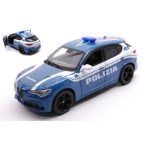 Alfa Romeo Stelvio Polizia 1:24 BBurago nyitható új Dobozos Modellautó