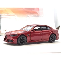 Alfa Romeo Giulia QV Piros Majorette Premium Nyitható fém 1:64 modellautó