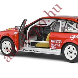 ALFA ROMEO ALFETTA GTV6 Solido 1:18 RALLY TOUR DE CORSE 1985 Modellautó fém nyitható ÚJ