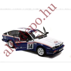 Alfa Romeo GTV GTV6 1986 rally Tour de Corse Solido 1:18 Fém nyitható ÚJ