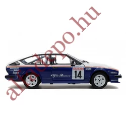 Alfa Romeo GTV GTV6 1986 rally Tour de Corse Solido 1:18 Fém nyitható ÚJ
