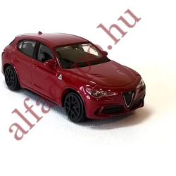 Alfa Romeo Stelvio QV 1:43 modellautó Burago metál piros