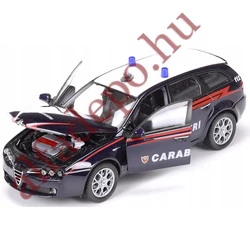 Alfa Romeo 159 SW Carabinieri 1:24 fém nyitható új dobozos Modellautó