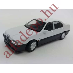 Alfa Romeo 164 Q4 3.0 24v fém 1:18 Triple 9 Fehér modellautó új Dobozos