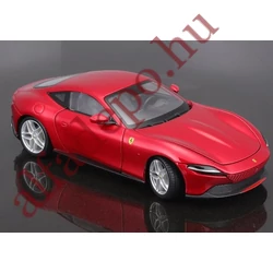 Ferrari Roma Piros 1:24 Burago BBurago Nyitható fém ÚJ Dobozos Modellautó