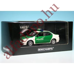 Alfa Romeo 156 Berlina Polizei 1:43 Minichamps Vitrines Új Dobozos Modellautó 