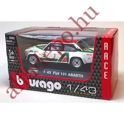 Abarth Fiat 131 1:43 Új Dobozos Bburago fém modellautó 