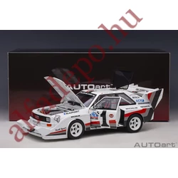 Audi Sport Quattro S1 AUTOART Pikes Peak 1987 winner W.Röhrl #1 1:18 Modellautó