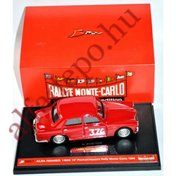 Alfa Romeo 1900 Rally Monte Carlo 1955 1:43 BRUMM Dobozos új Műanyag vitrines Modellautó