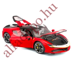 FERRARI SF90 STRADALE ASSETTO FIORANO 2019 1:18 Bburago Signature fém nyitható Dobozos Új Modellautó 