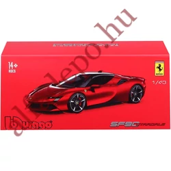 FERRARI SF90 STRADALE ASSETTO FIORANO 2019 1:18 Bburago Signature fém nyitható Dobozos Új Modellautó 