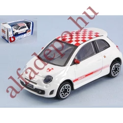 Abarth Fiat 500 1:43 BuBurago fém fehér modellautó új Dobozos