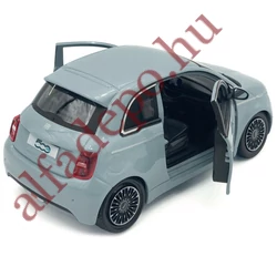 Fiat 500E 1:24 Burago kék - szürke modellautó Új Dobozos