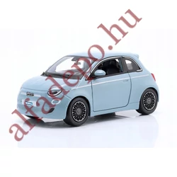 Fiat 500E 1:24 Burago kék - szürke modellautó Új Dobozos