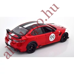 Alfa Romeo Giulia GTAm N 99 RACING fém nyitható BBurago új 1:18 Modellautó