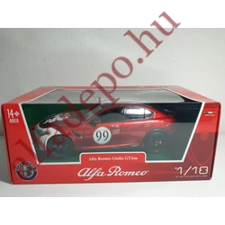 Alfa Romeo Giulia GTAm N 99 RACING fém nyitható BBurago új 1:18 Modellautó