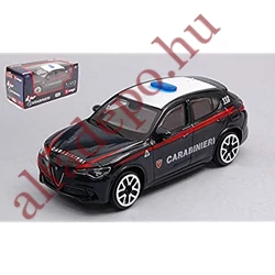 Alfa Romeo Stelvio QV 1:43 modellautó Burago Carabinieri