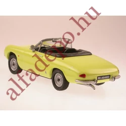 Alfa Romeo Spider Duetto 1600 1966 sárga 1:43 vitrines dobozos új Maxi Car Modellautó