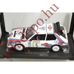 LANCIA DELTA S4 MARTINI RALLY SANREMO 1986 M.BIASION Éjszakai verzió Ixo 1:18 Modellautó új Dobozos