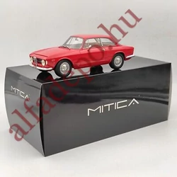 Alfa Romeo GIULIA SPRINT GT 1600 VELOCE Piros 1965 1:18 MITICA Új Modellautó