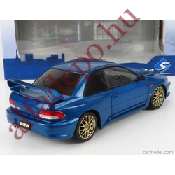 Subaru Impreza Solido 1:18 kék coupé modellautó 22B-STI új Dobozos nyitható fém