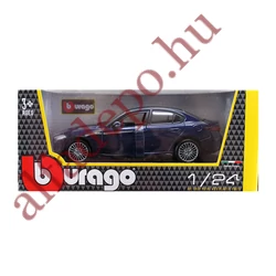 Alfa Romeo Giulia 1:24 BuBurago kék Dobozos új fém nyitható Modellautó