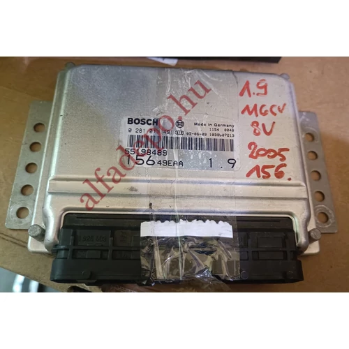 Alfa Romeo 156 1.9 8v 116le motorvezérlő 55198489 0281011491