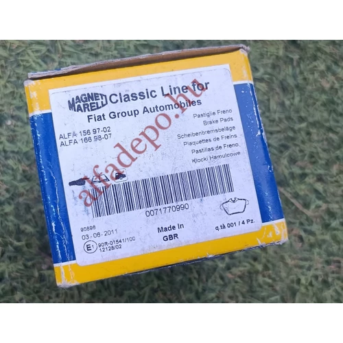 Alfa Romeo 156 166 gyári marelli hátsó fékbetét készlet új 71770990