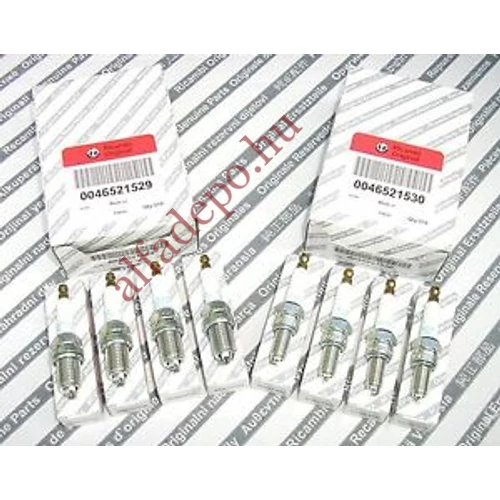 Alfa Romeo 145 155 156 147 166 GTV Spider Twin Spark TS 1.6 1.8 2.0 16v gyertya szett 4db 46521529 + 4db 46521530