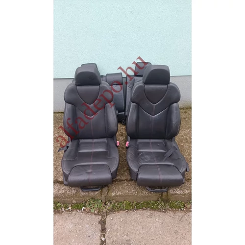 Alfa Romeo 156 TI sw combtámaszos Recaro sport bőr ülés szett piros cérnával varrt