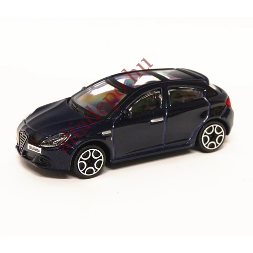 Alfa Romeo Giulietta Burago 1:43 Új Dobozos sötét kék üvegtetős