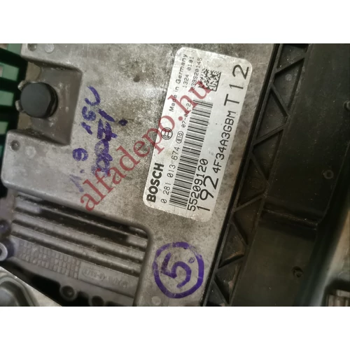 Fiat Stilo 1.9 8V DPF verzió CF4 120hp 55209120 0281013674 motorvezérlő