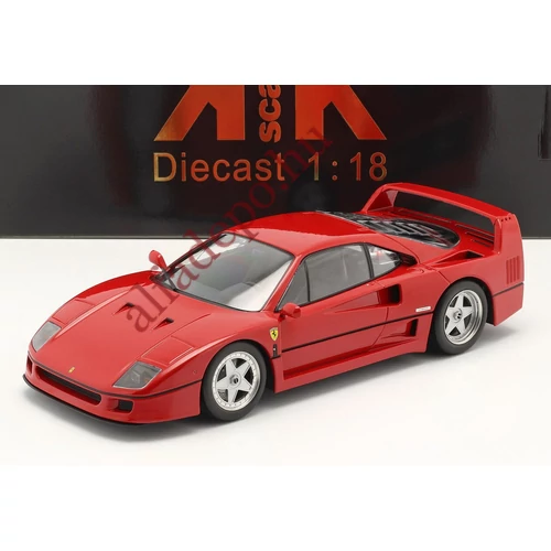 Ferrari F40 1:18 fém piros modellautó KK-Scale Dobozos Új