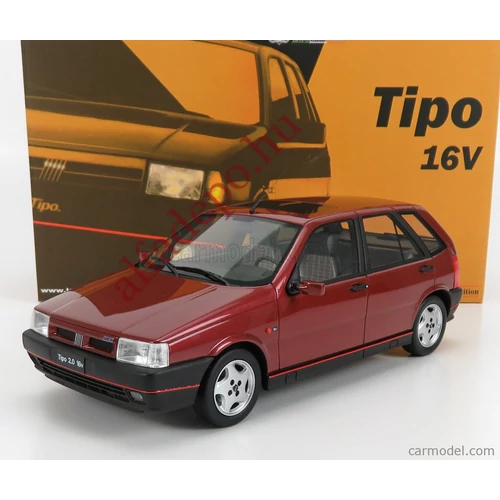 Fiat Tipo 2.0 16V 1991 Bordó metál 1:18 Laudoracing Dobozos Új Modellautó