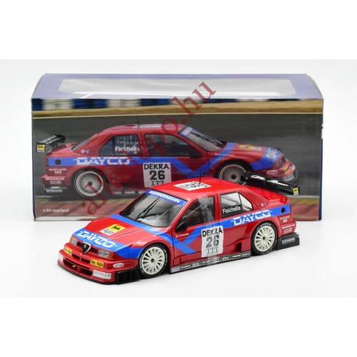 Alfa Romeo 155 V6 TI DTM 1995 Fisichella 1:18 fém nyitható modellautó Új