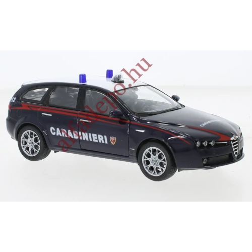 Alfa Romeo 159 SW Carabinieri 1:24 fém nyitható új dobozos Modellautó