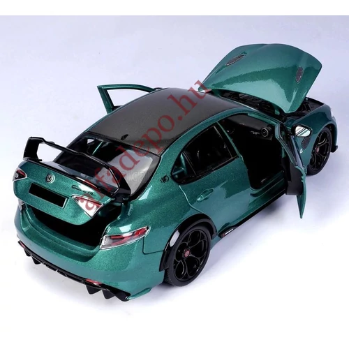 Alfa Romeo Giulia GTAm Montreal Verde fém nyitható BBurago új 1:18 Modellautó