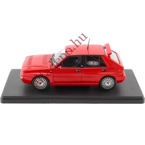 Lancia Delta Integrale 16v Piros utcai 1:24 fém Whitebox Modellautó Dobozos Új