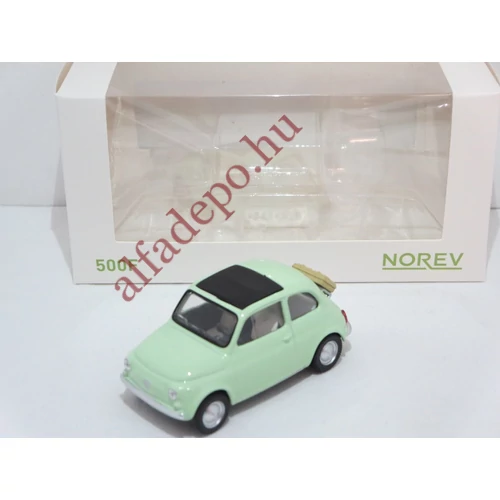 Fiat 500F 1965 Zöld Norev 1:43 dobozo új Modellautó