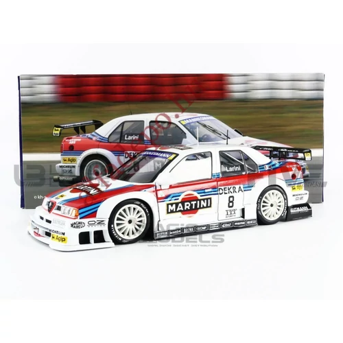 Alfa Romeo 155 V6 DTM Larini Martini Racing 1:18 nyitható fém Werk83 új dobozos Modellautó