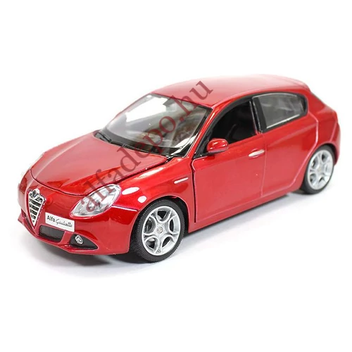 Alfa Romeo Giulietta Rosso 1:24 Burago BBurago modellautó fém nyitható Dobozos ÚJ