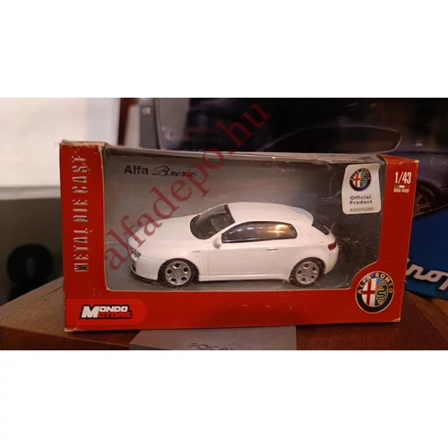 Alfa Romeo Brera Mondo Motors 1:43 Fehér új Dobozos Modellautó