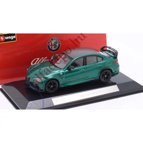 Alfa Romeo Giulia GTAm 1:43 Montreal Verde Burago új vitrines Modellautó