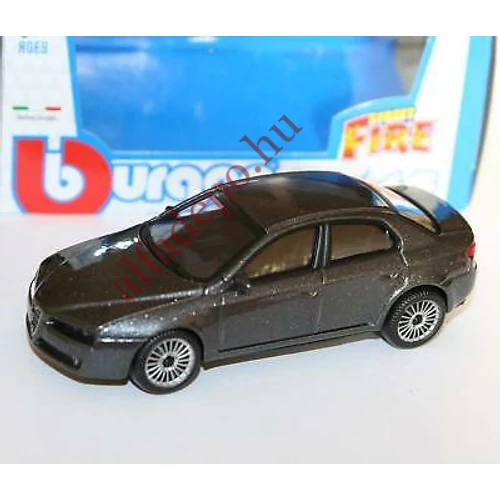 Alfa Romeo 159 Berlina BuBurago 1:43 fém szürke Dobozos új modellautó