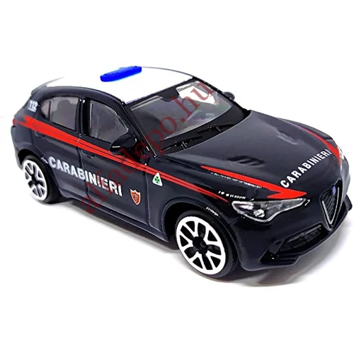 Alfa Romeo Stelvio QV 1:43 modellautó Burago Carabinieri