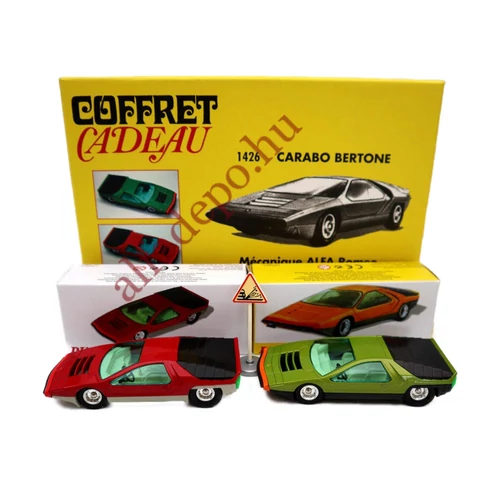 Alfa Romeo 33 CARABO BERTONE 1968 Edicol 2 darabos szett díszdobozos 1:43