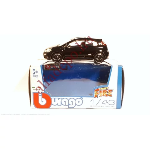 Fiat Punto EVO fekete 1:43 BBurago új Dobozos modellautó